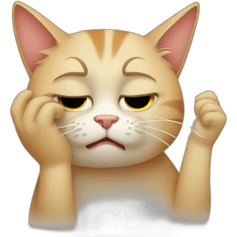 cat facepalm emoji