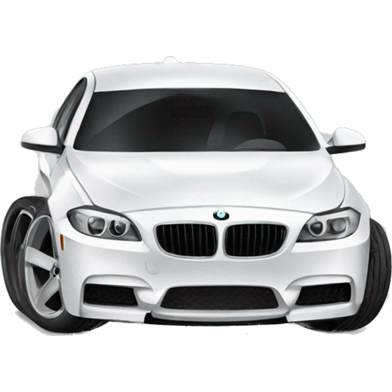 white bmw f10 emoji