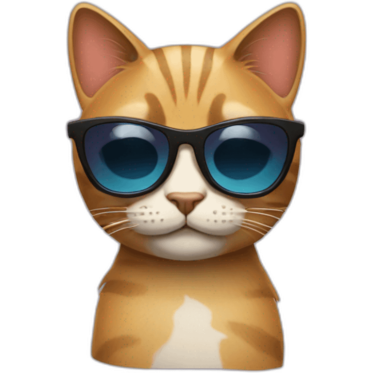 Cat with sunglasses emoji