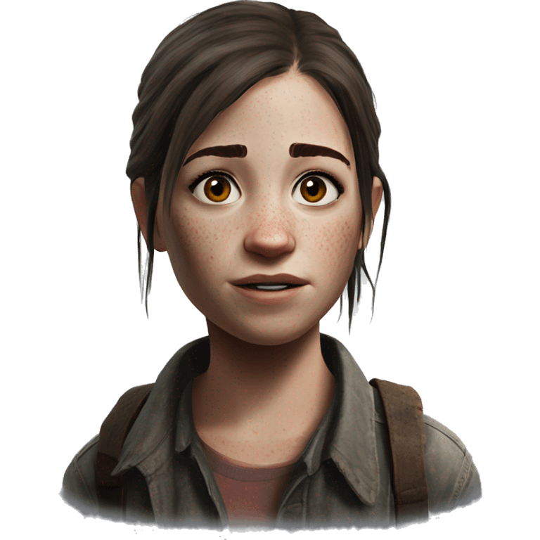 Ellie from the Last of Us Part 2; hyperrealistic style emoji