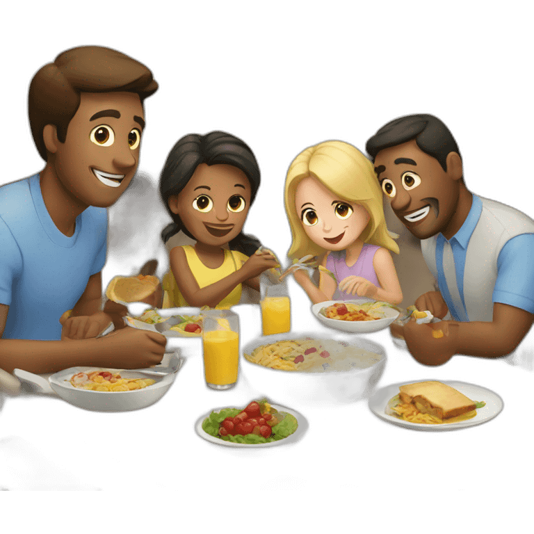 family lunch emoji