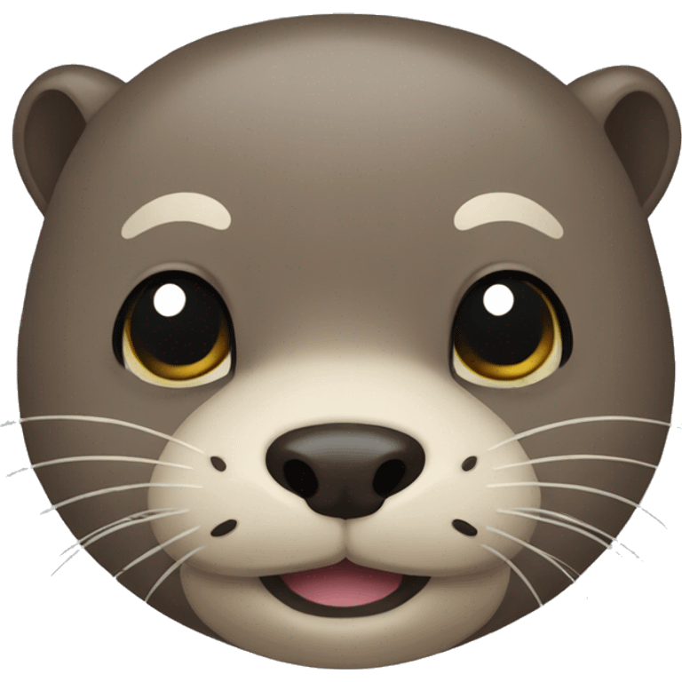 Simple otter face emoji