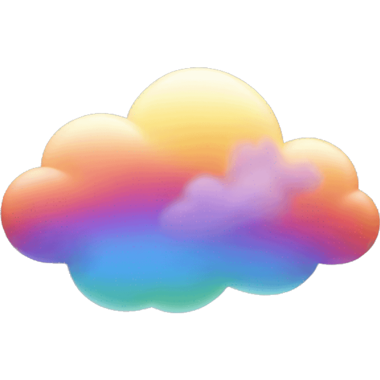 colorful cloud emoji