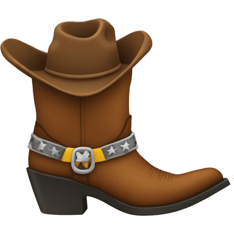 Cowboy boot emoji