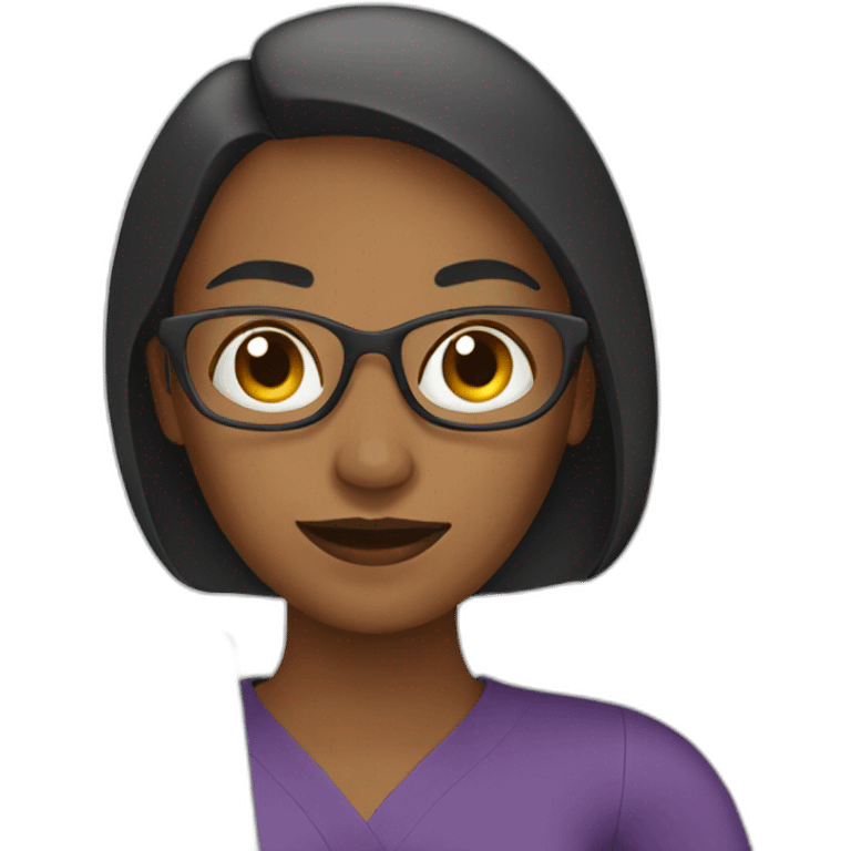 woman with computer emoji