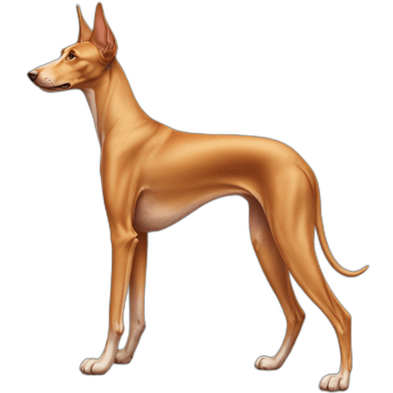 Pharaoh hound dog full body emoji