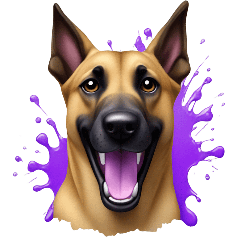 malinois artist purple emoji