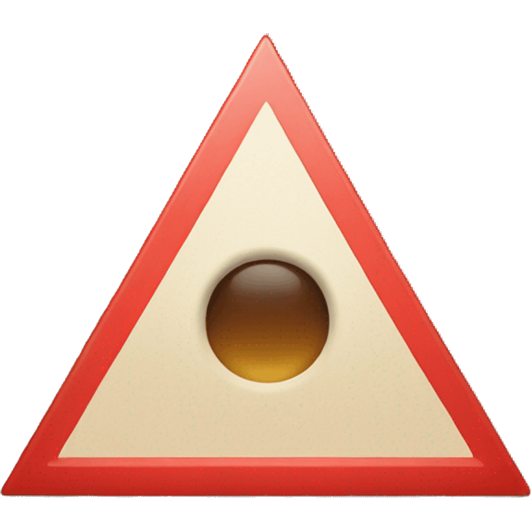 RED triangle emoji