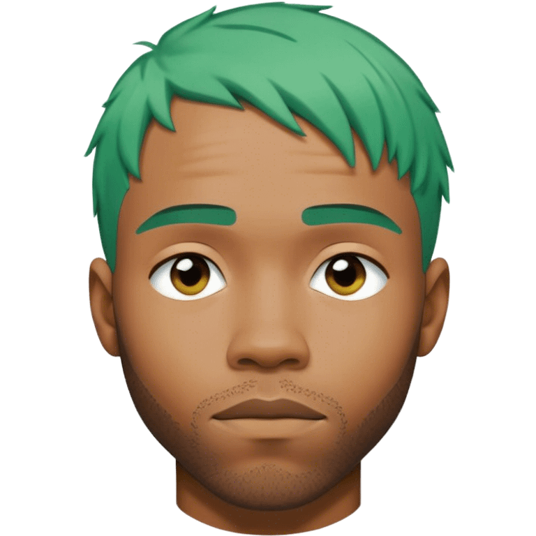 frank ocean with green hair  emoji