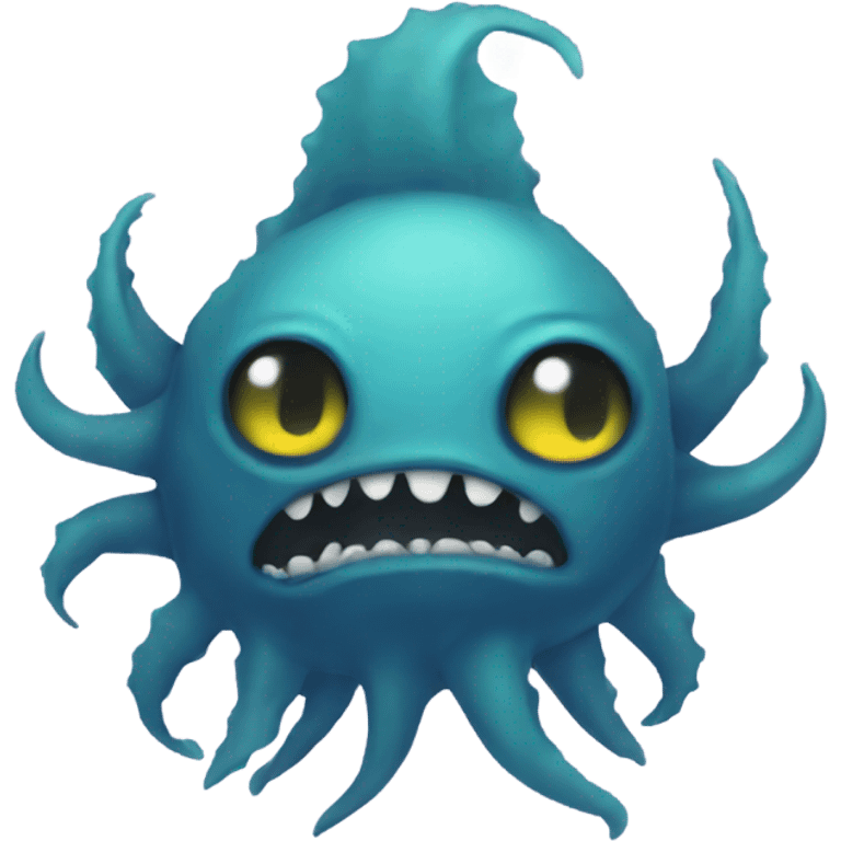 Emo sea monster emoji