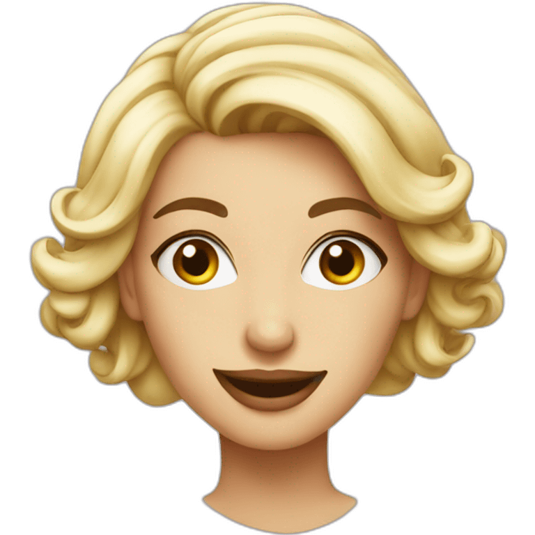 smily-elegant-woman emoji