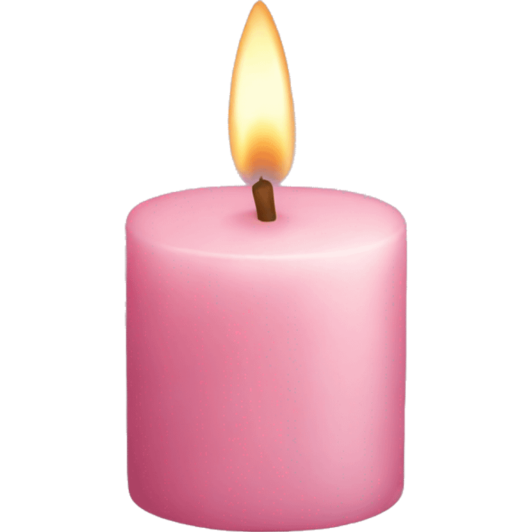 light pink candle emoji