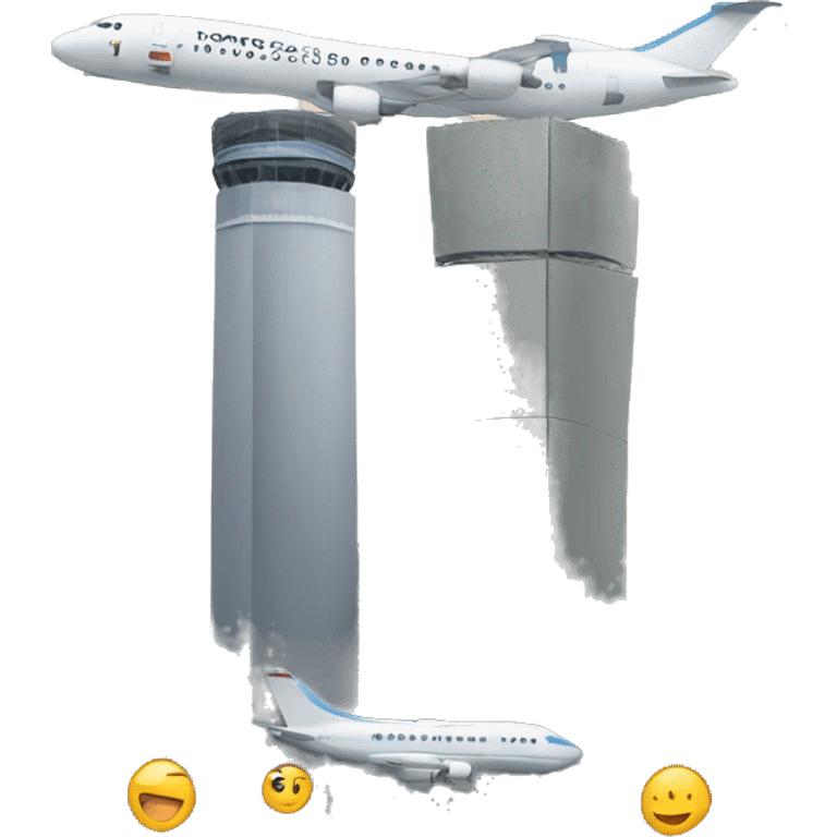 airplaes wth towers emoji