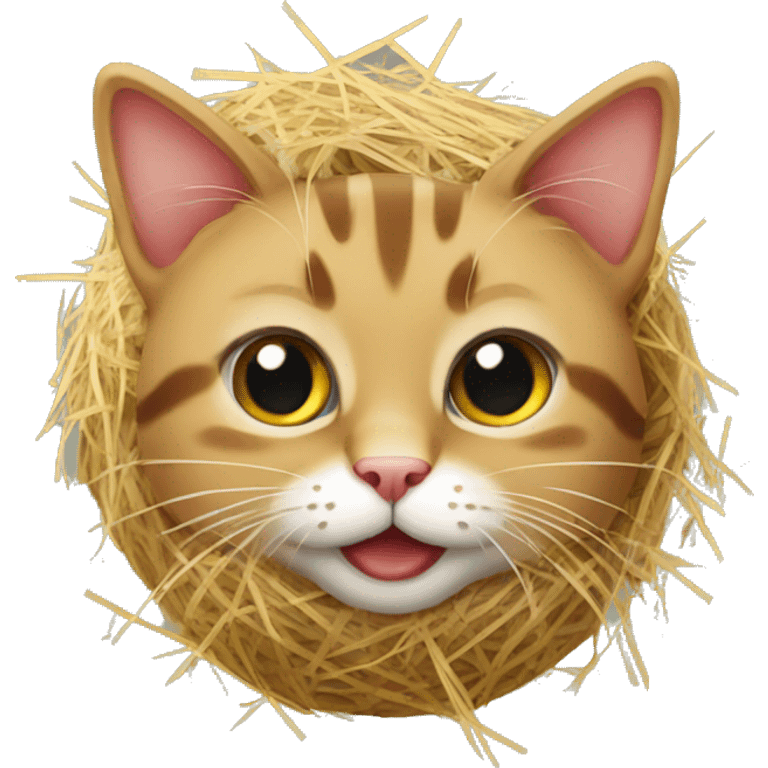 Cat whit christmas hay emoji