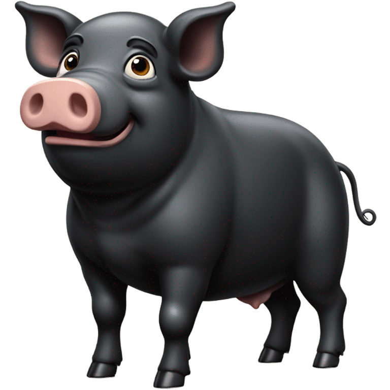 black pig  emoji