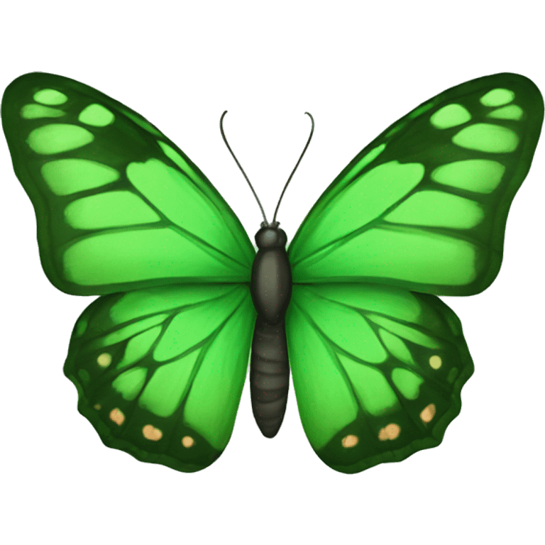 Green butterfly emoji