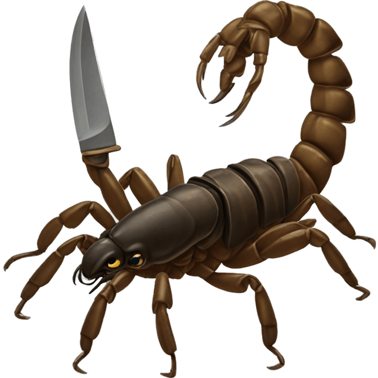 scorpion with knife emoji