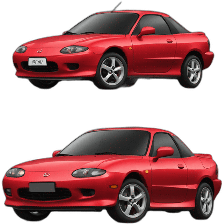 Mazda mx3 red emoji