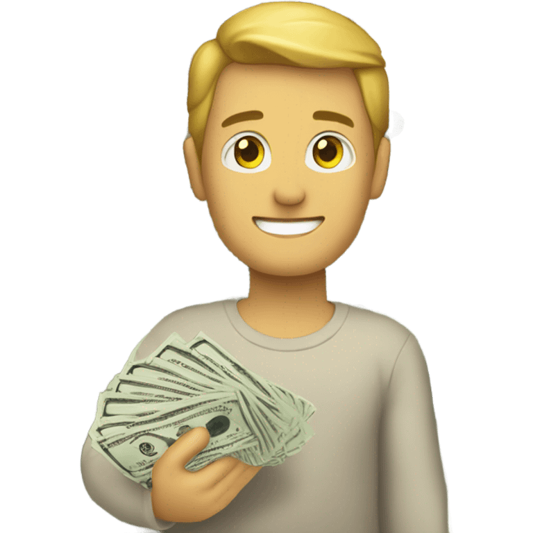 bankroll in hand  emoji