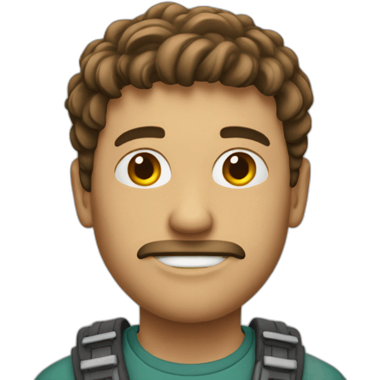 homme avec genou recurvatum emoji