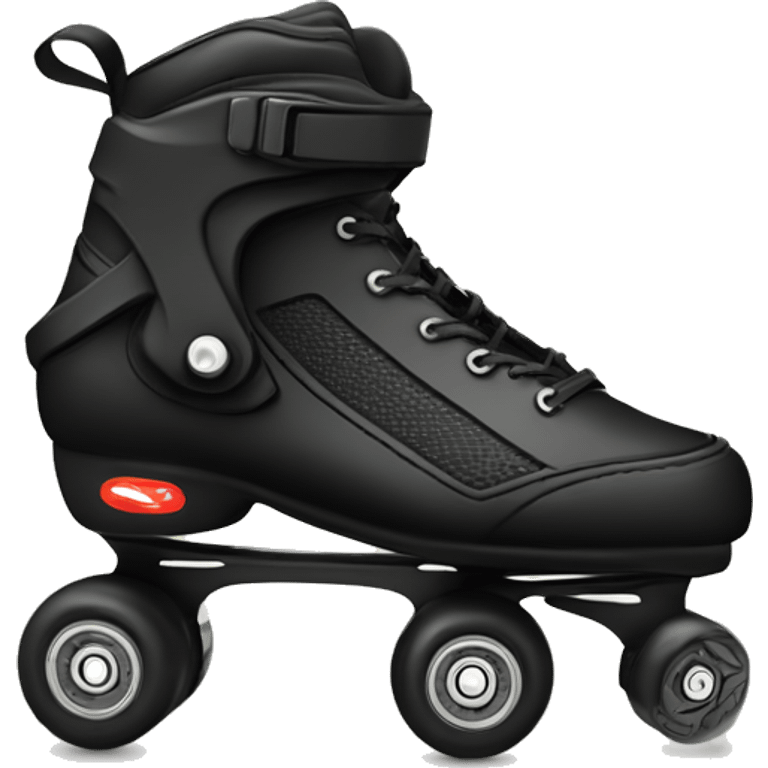 a black rollerblade inline skate emoji