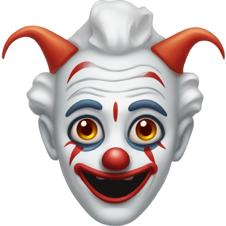 Creepy clown emoji