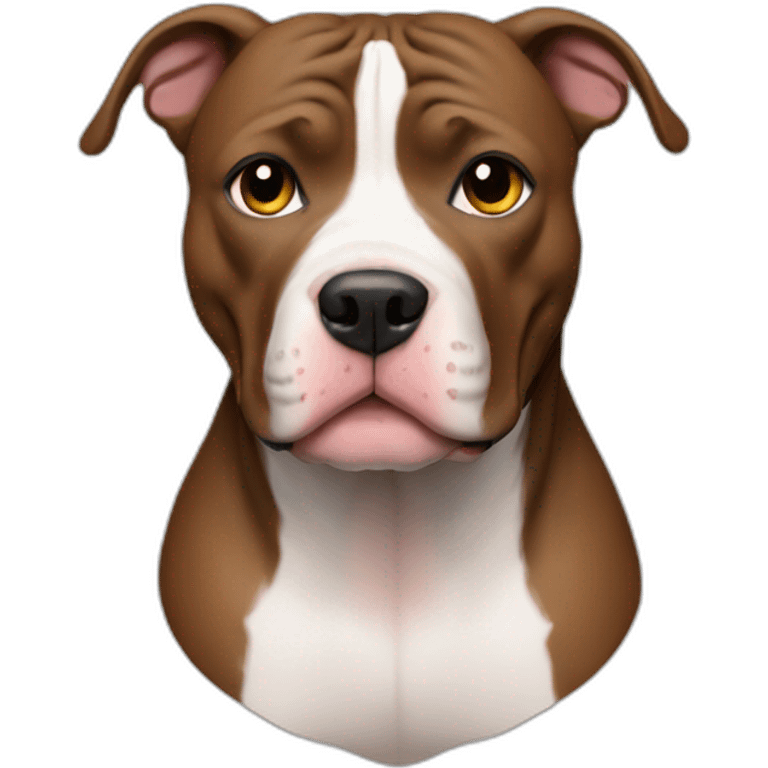 Pitbull enojado emoji