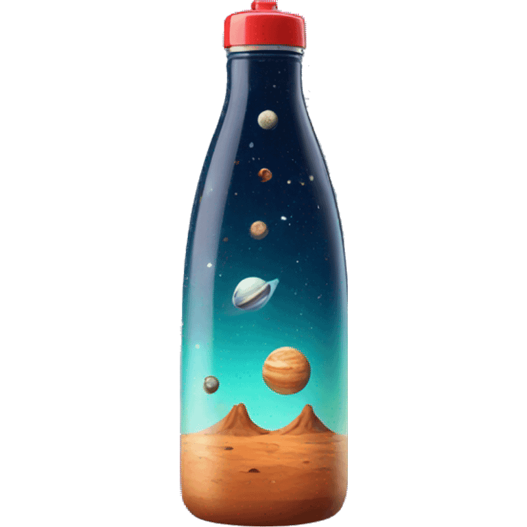 Space theme bottle emoji