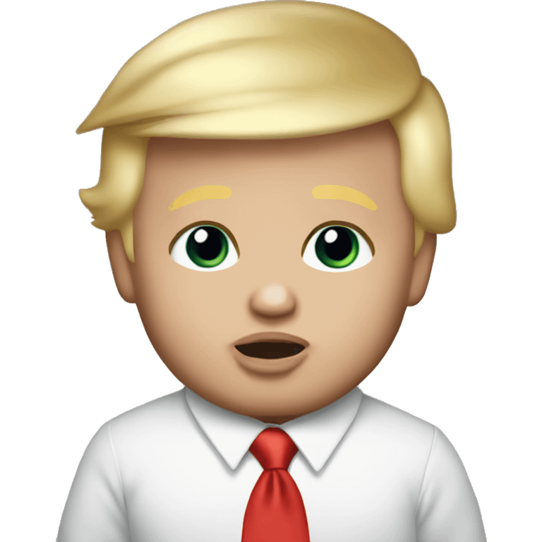 Donald trump as a baby emoji