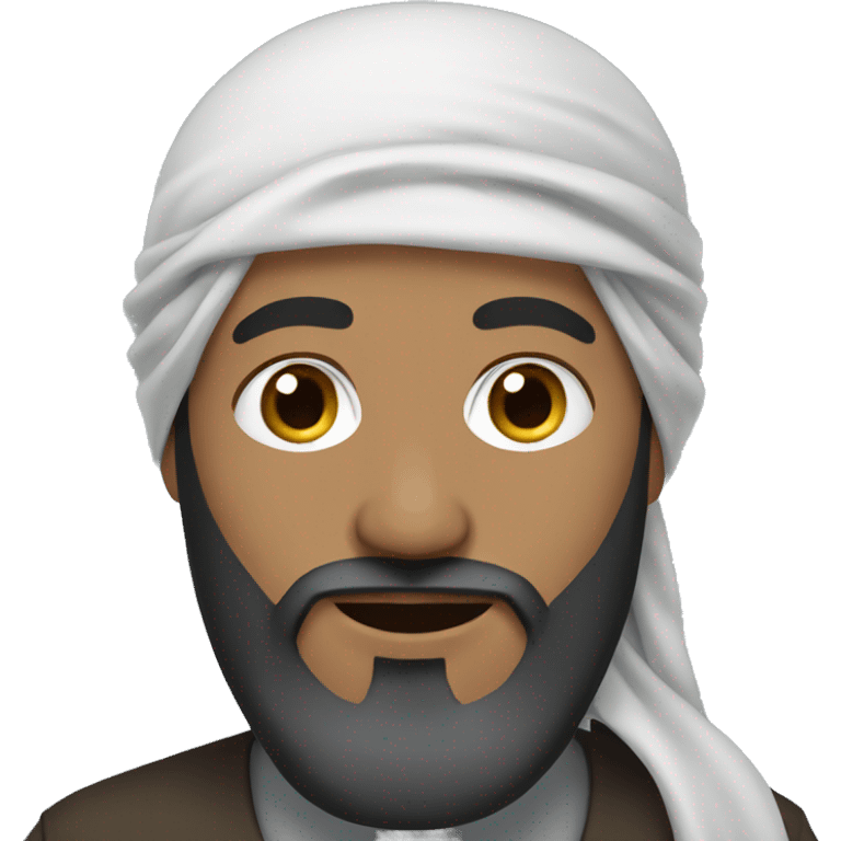 bearded man wearing hijab emoji