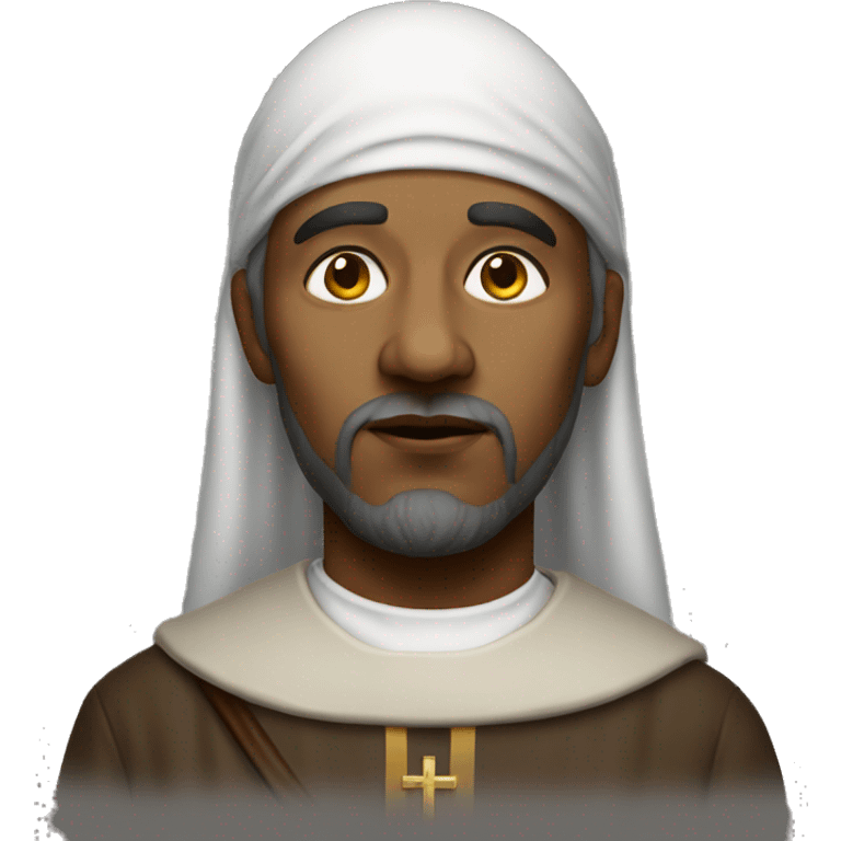 religious pilgrim photorealistic serious emoji