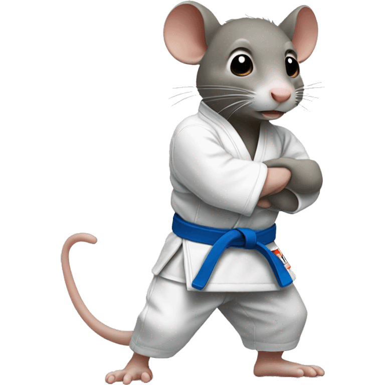 Un rat qui fait du judo emoji