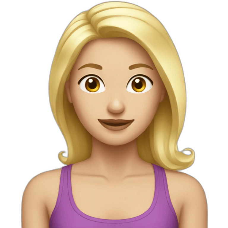 blonde pilates emoji