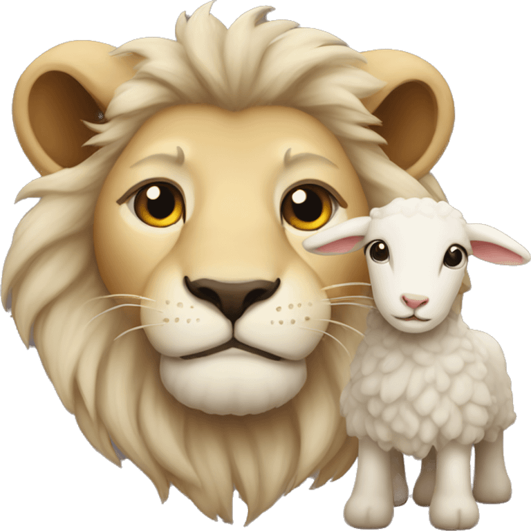 lion and lamb emoji