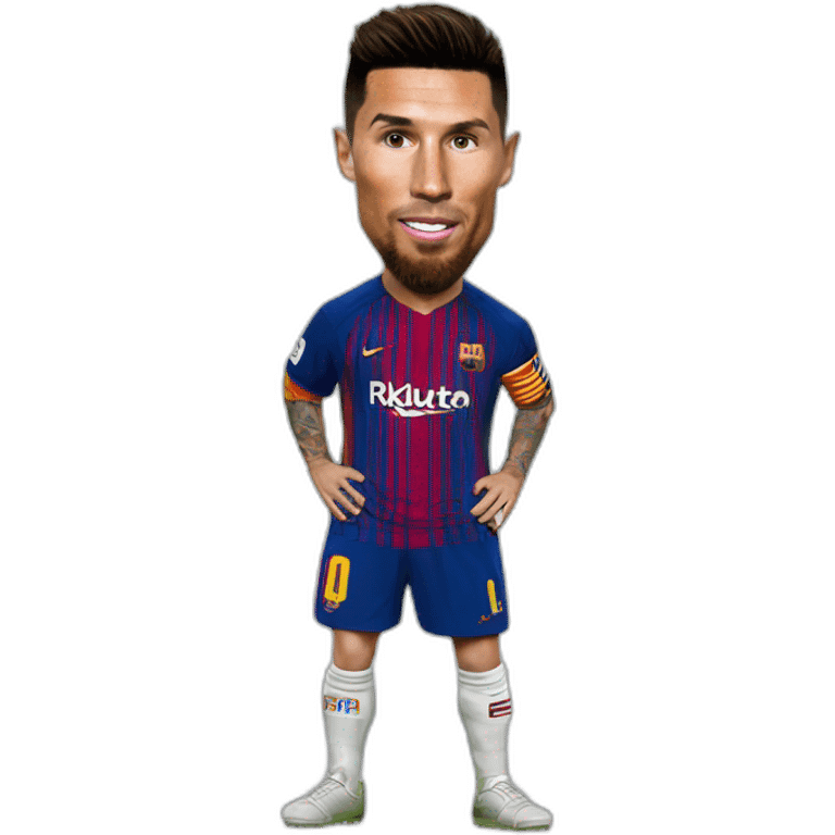 Ronaldo frappe messi emoji