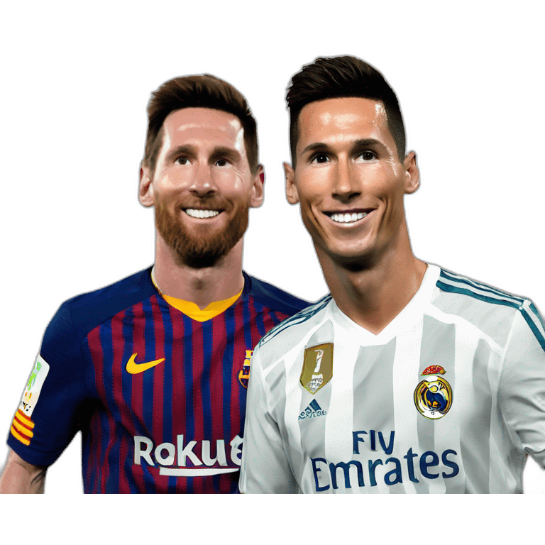 messi y cristiano ronaldo emoji