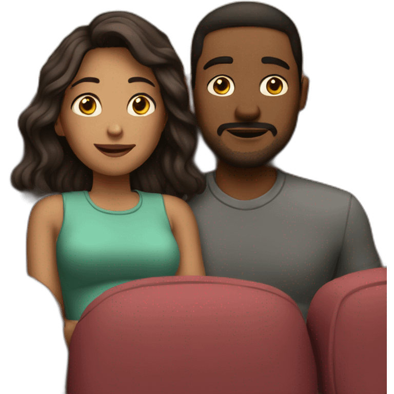 couple watching movie emoji