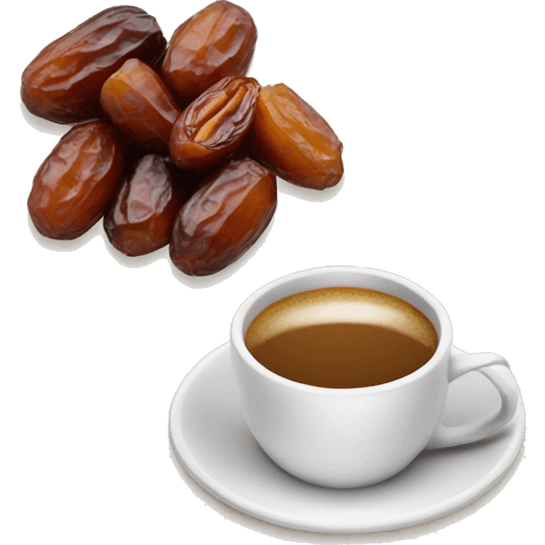 Arabic coffee and dates emoji