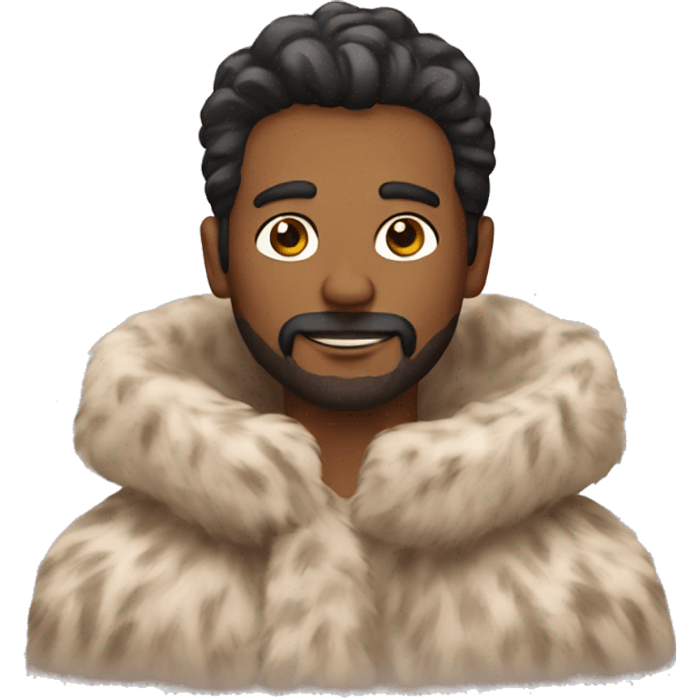 man fur coat emoji