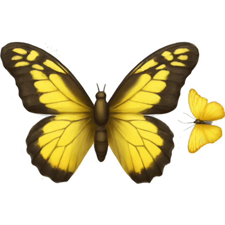 Butterfly yellow emoji