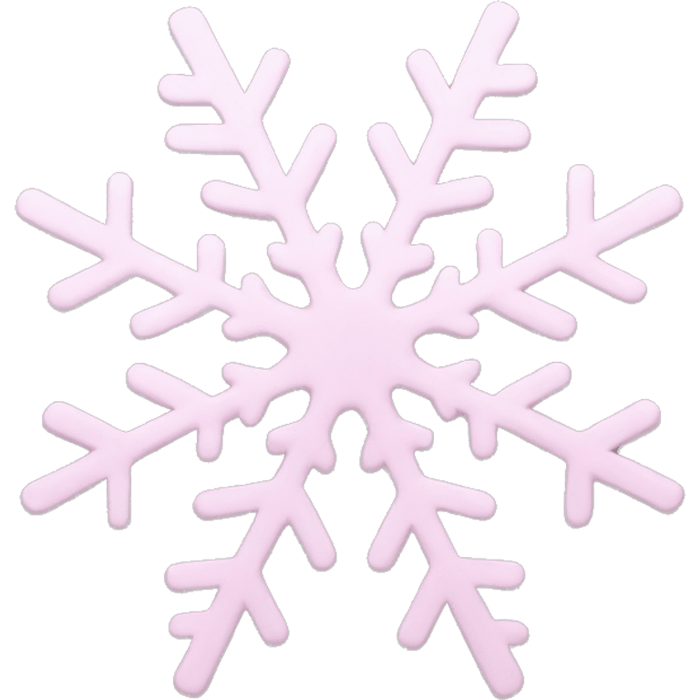 pastel pink snowflake  emoji