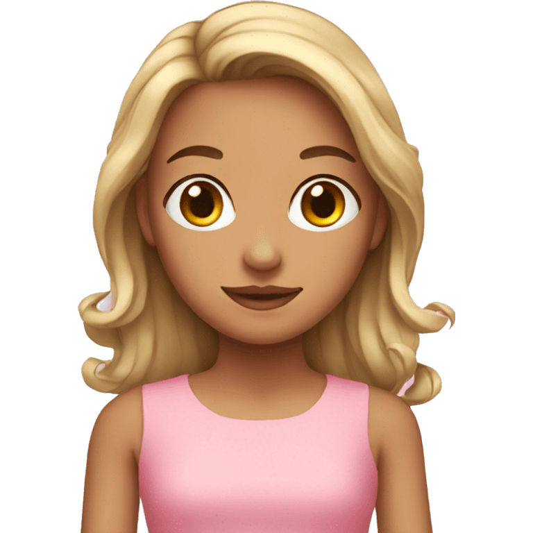 girl in a pink dress emoji