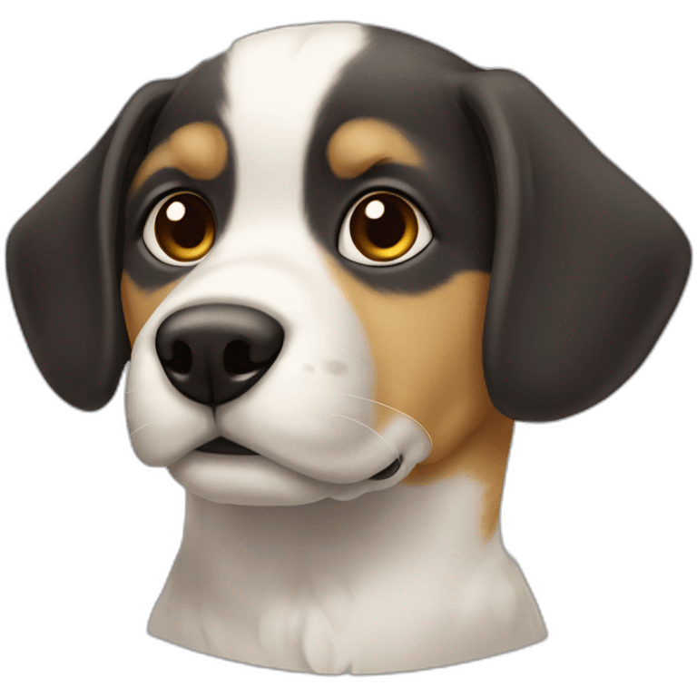 Chien sur chat emoji