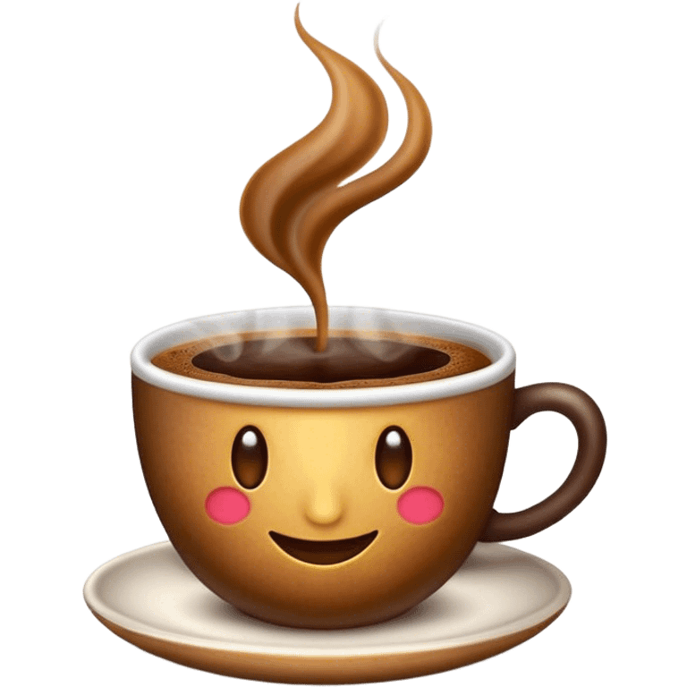 Cinematic Realistic Colombian Coffee Pop Culture Emoji, showcasing a steaming cup of rich, aromatic coffee that epitomizes Colombian culture rendered with detailed textures and warm, inviting lighting. emoji