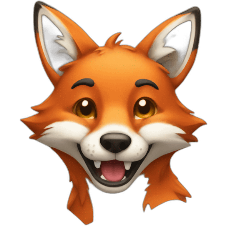 Drunk fox emoji