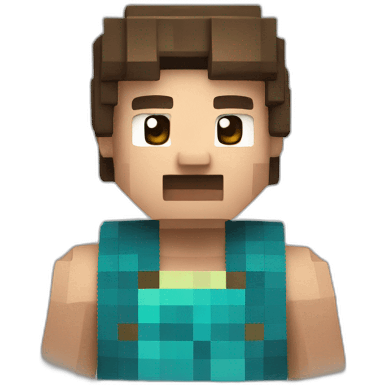 Steve from Minecraft emoji