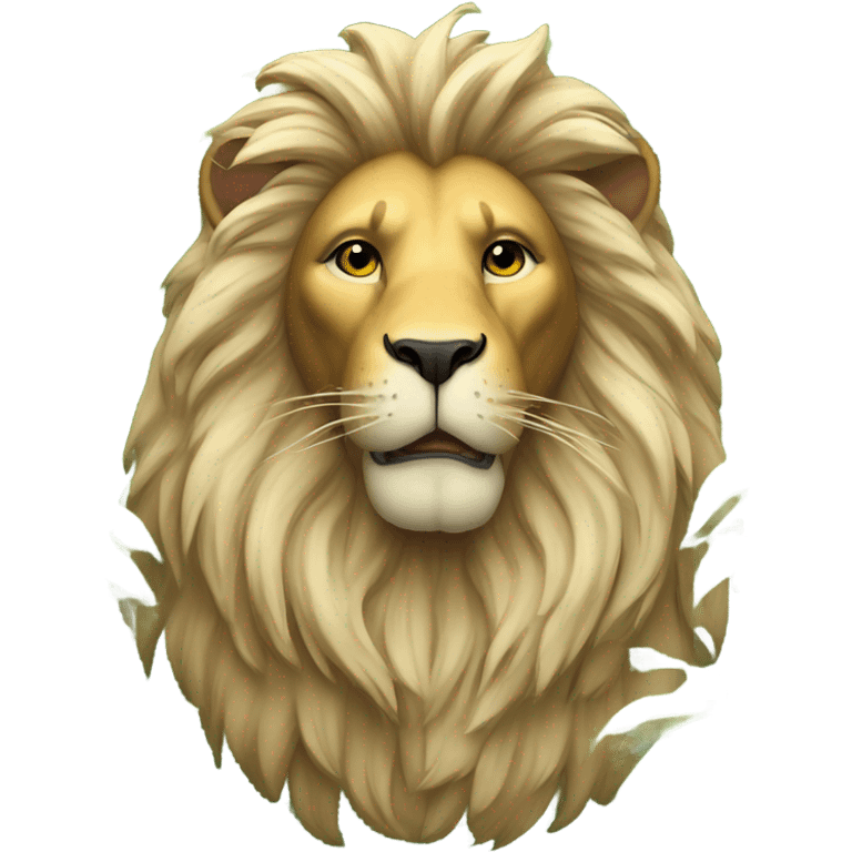 Lion in the selva  emoji