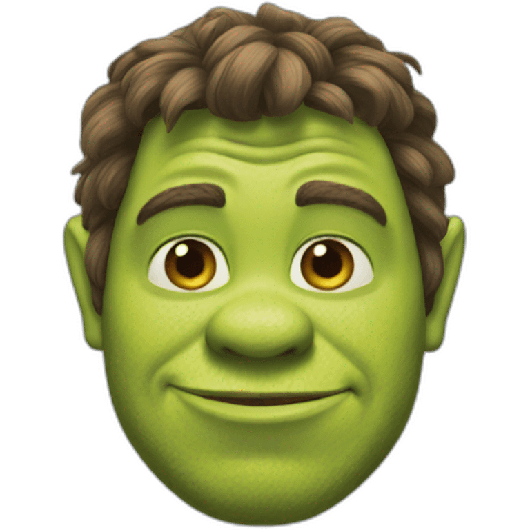 Shrek but blue emoji