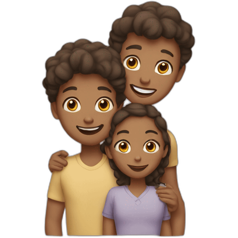 family of three emoji