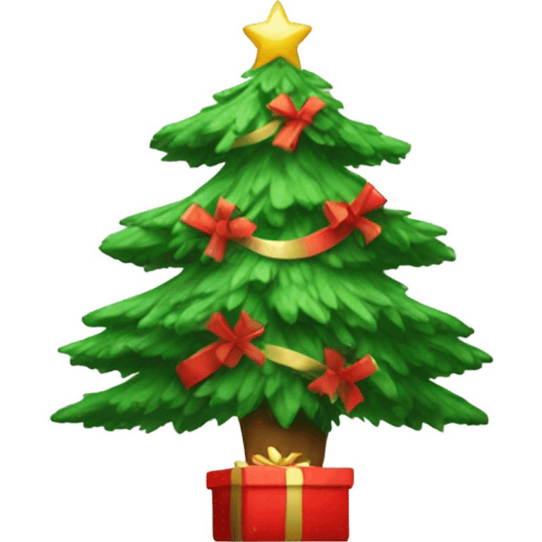 Christmas tree with Gift  emoji